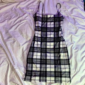 Skin tight plaid dress